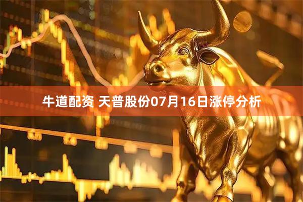 牛道配资 天普股份07月16日涨停分析